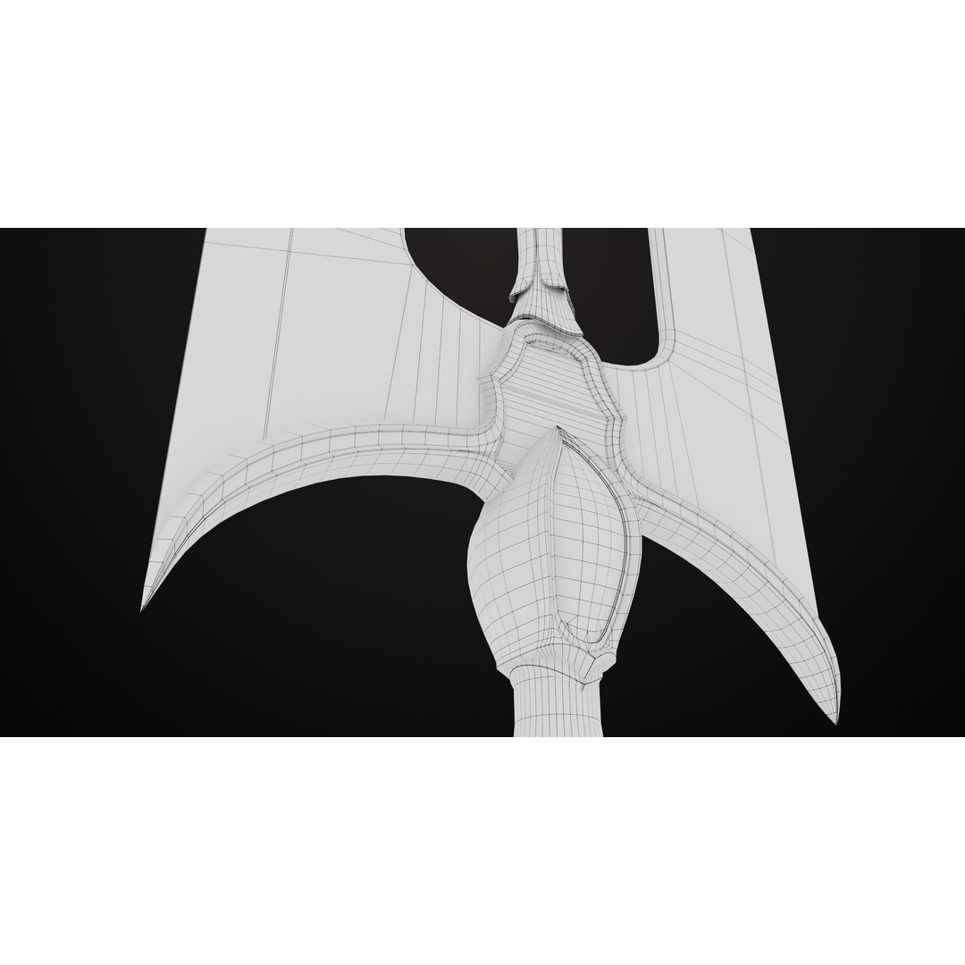 Battle Axe 3D Model – Low Poly Game Asset, PBR Textures Included - View 31
