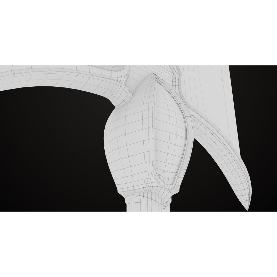 Battle Axe 3D Model – Low Poly Game Asset, PBR Textures Included - View 34
