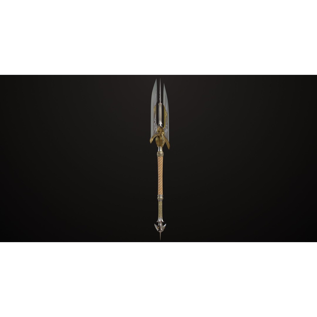 Battle Axe 3D Model – Low Poly Game Asset, PBR Textures Included - View 5