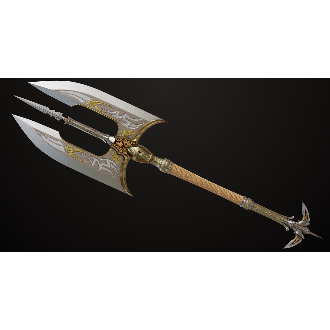 Battle Axe 3D Model – Low Poly Game Asset, PBR Textures Included - View 6