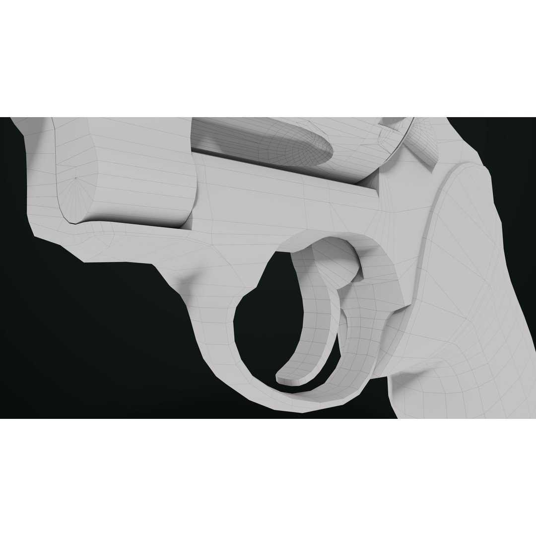 Taurus Raging Bull Revolver 3D Model – Low Poly Game Asset, PBR Textures - View 38