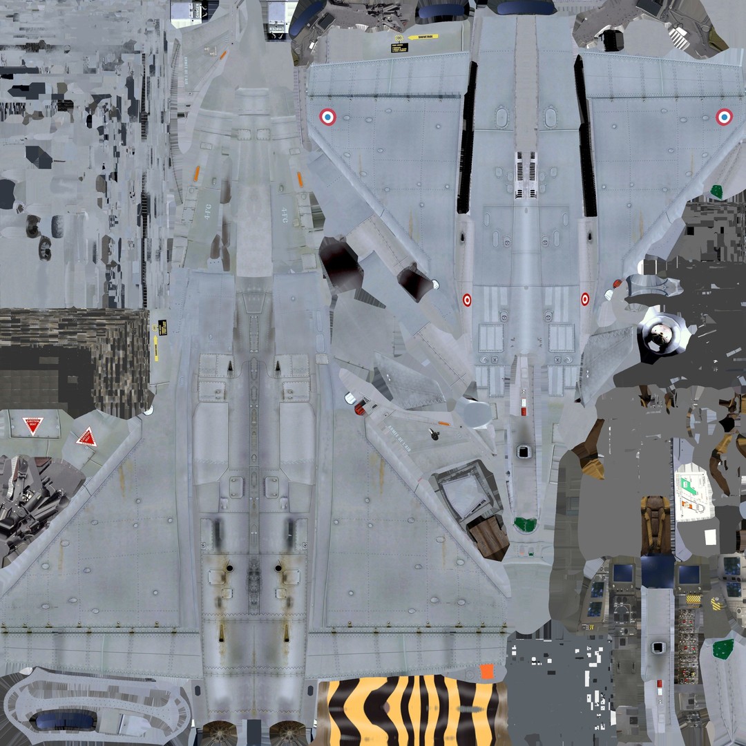 Dassault Rafale B 3D Model – Fully Rigged Low-Poly Aircraft, FBX