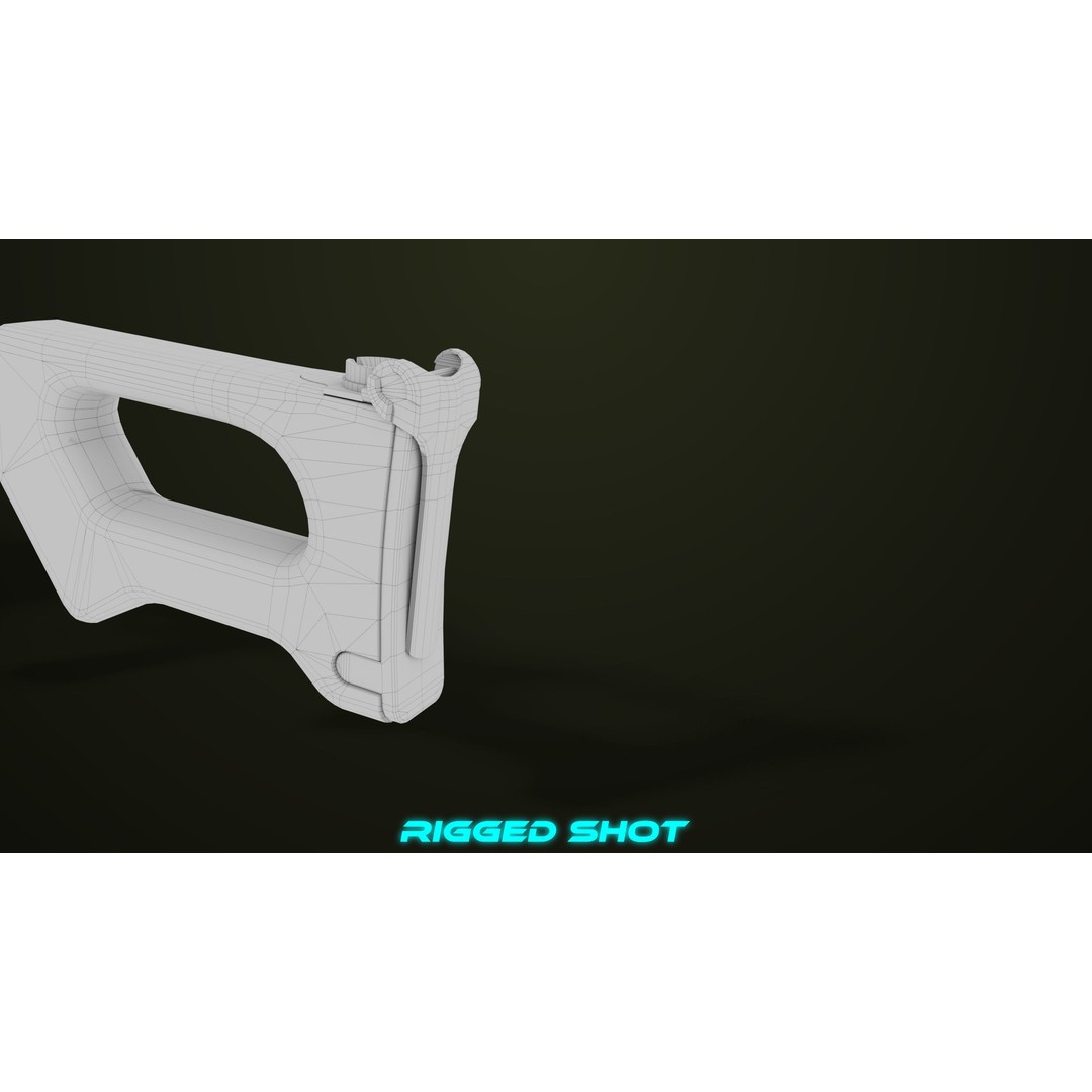 Machine Gun 11 3D Model – Low Poly PBR Game Asset, FBX - View 55