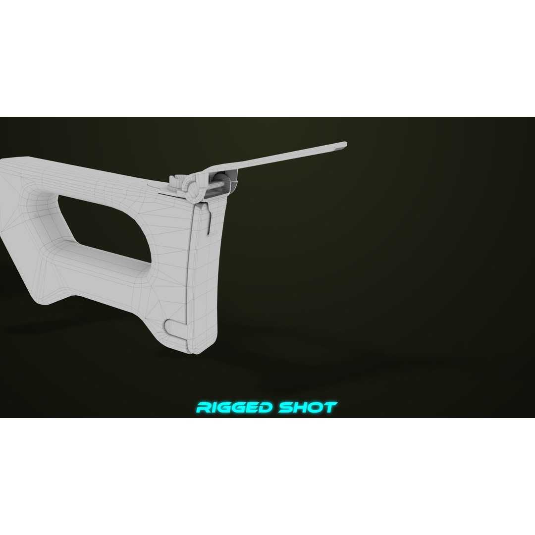 Machine Gun 11 3D Model – Low Poly PBR Game Asset, FBX - View 56