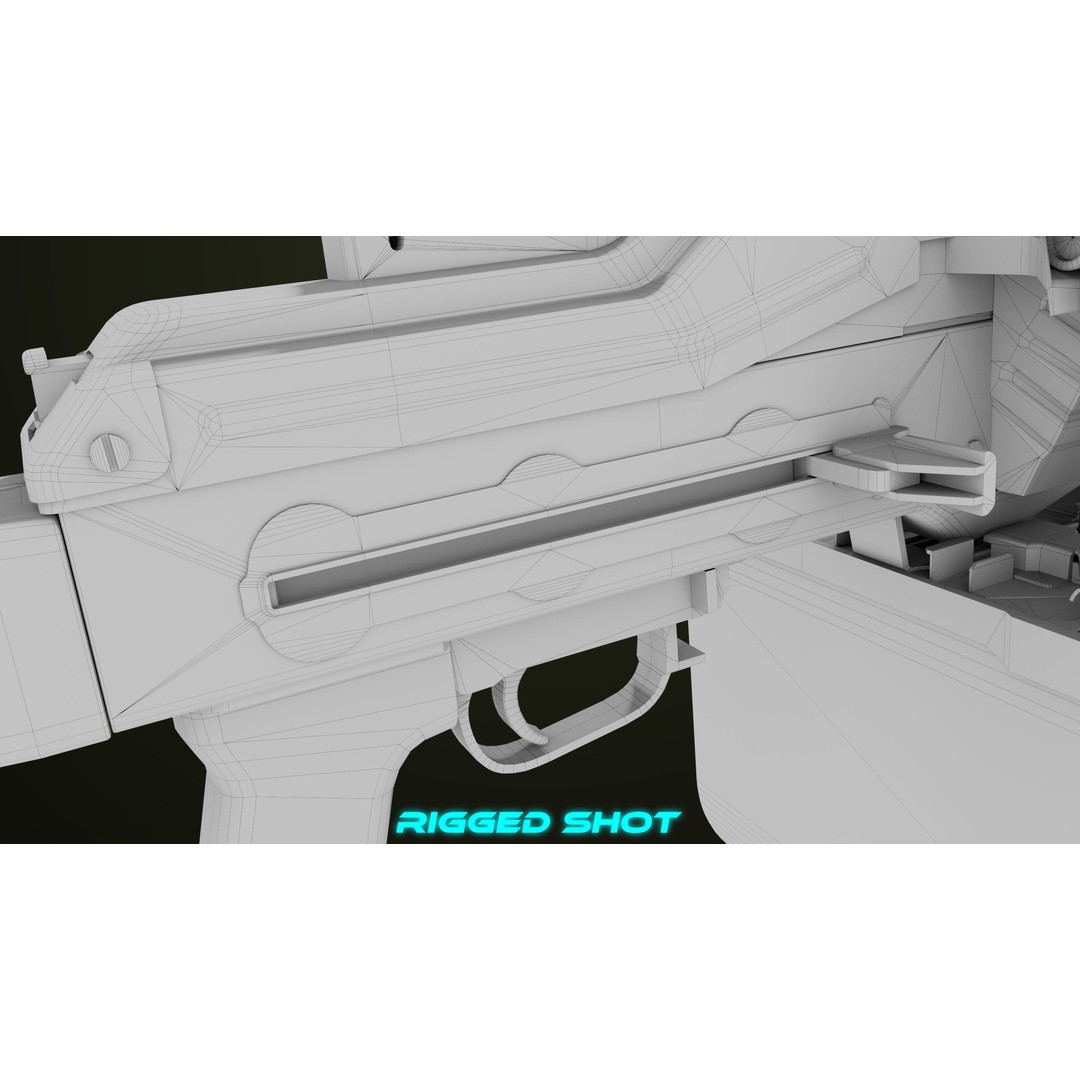 Machine Gun 11 3D Model – Low Poly PBR Game Asset, FBX - View 57