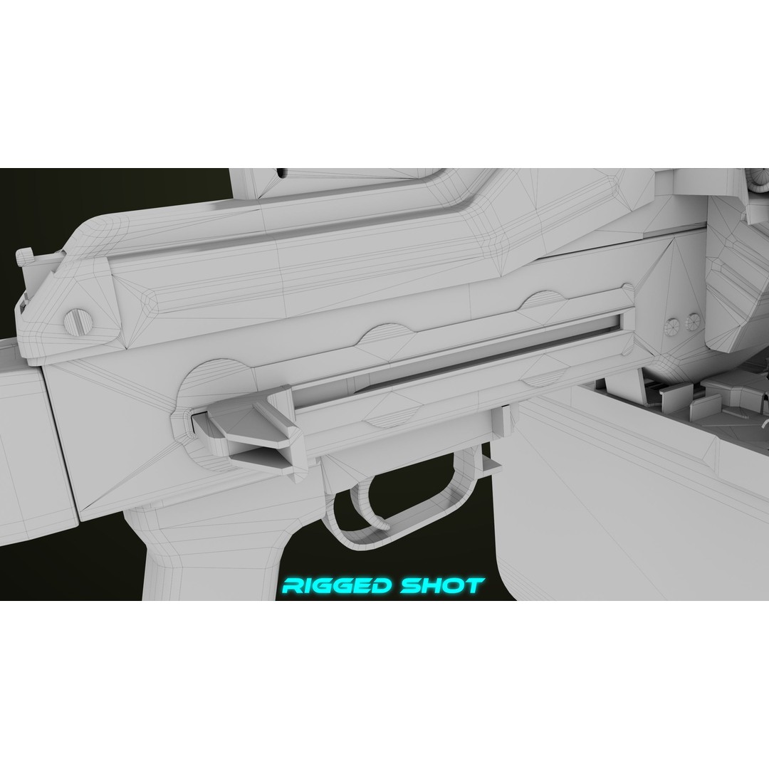 Machine Gun 11 3D Model – Low Poly PBR Game Asset, FBX - View 58