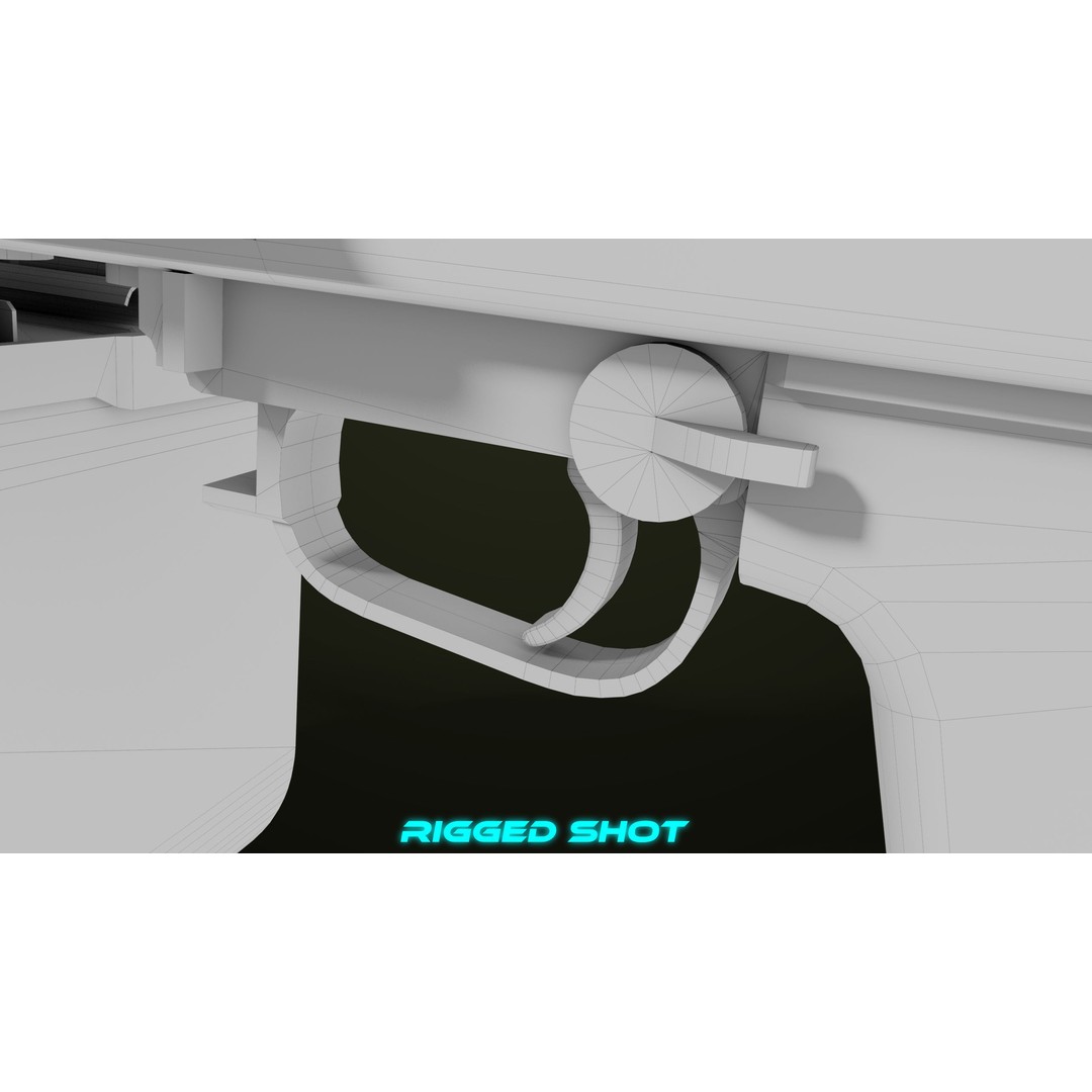 Machine Gun 11 3D Model – Low Poly PBR Game Asset, FBX - View 67