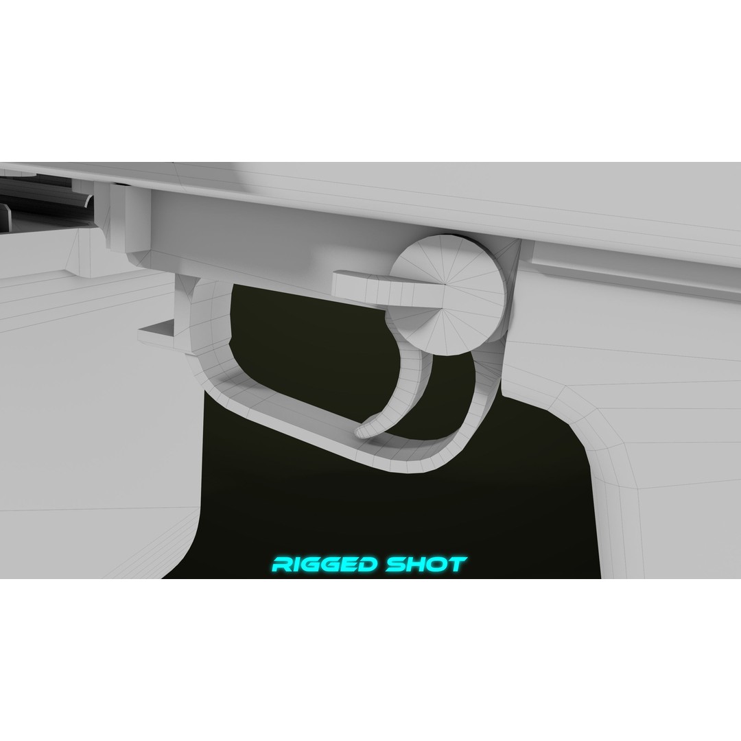 Machine Gun 11 3D Model – Low Poly PBR Game Asset, FBX - View 68