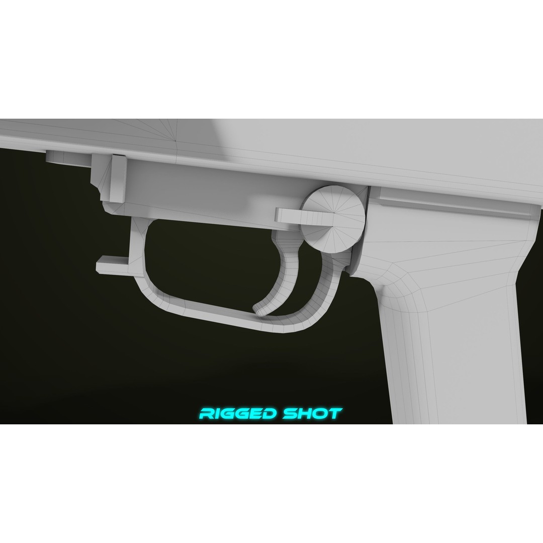 Machine Gun 11 3D Model – Low Poly PBR Game Asset, FBX - View 69