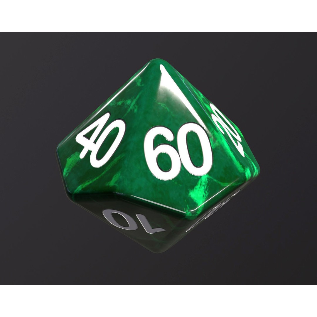 Dice Set 3D Model – Low Poly Game Asset, PBR Textures, FBX, OBJ - View 18