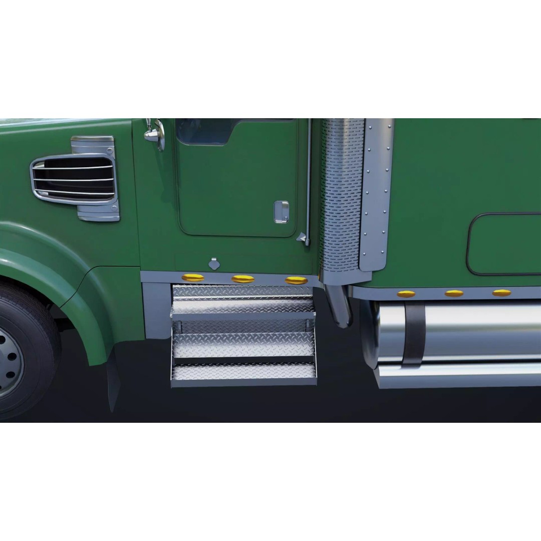 Heavy Truck Chassis 3D Model – Low Poly PBR Rigged Asset, FBX - View 14