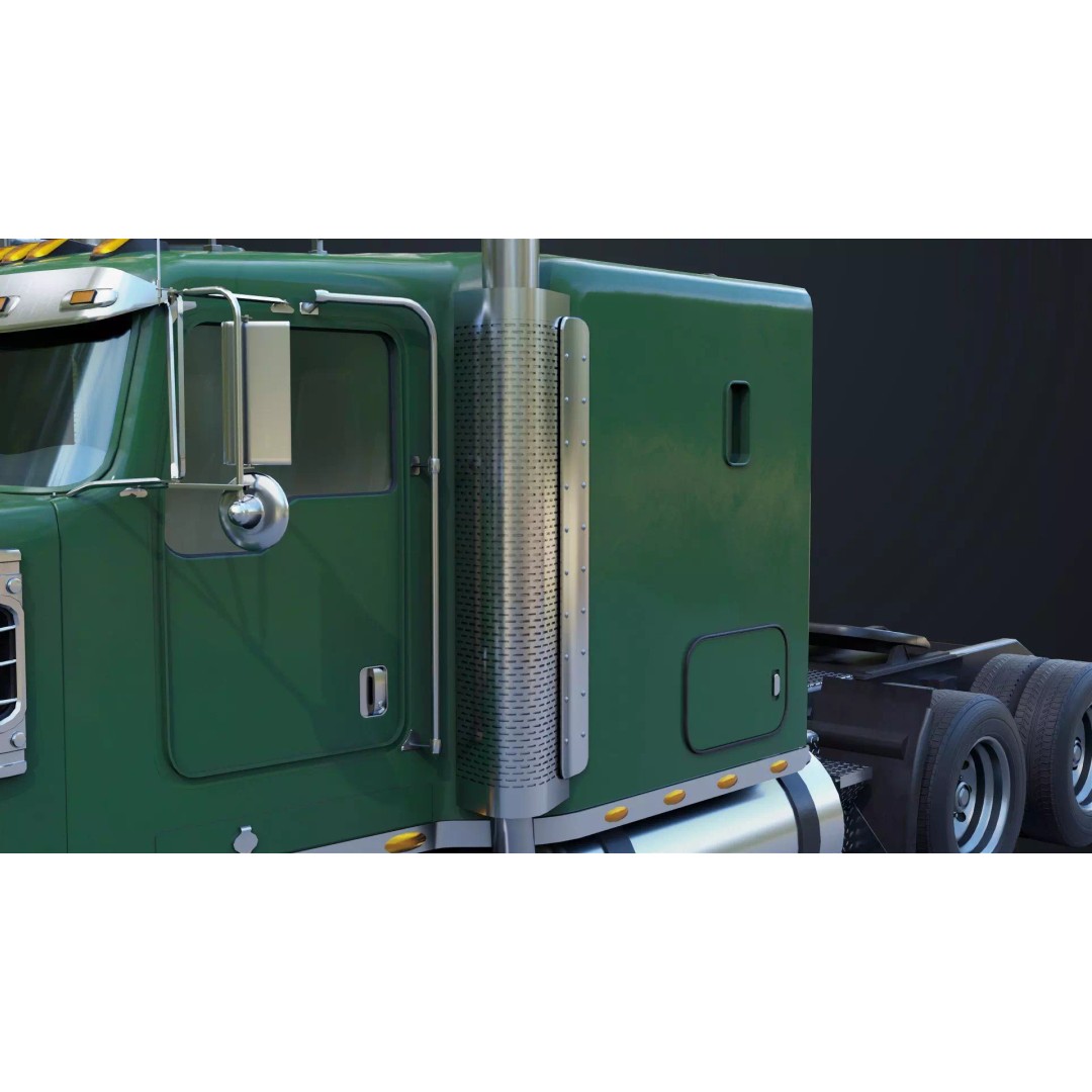 Heavy Truck Chassis 3D Model – Low Poly PBR Rigged Asset, FBX - View 15
