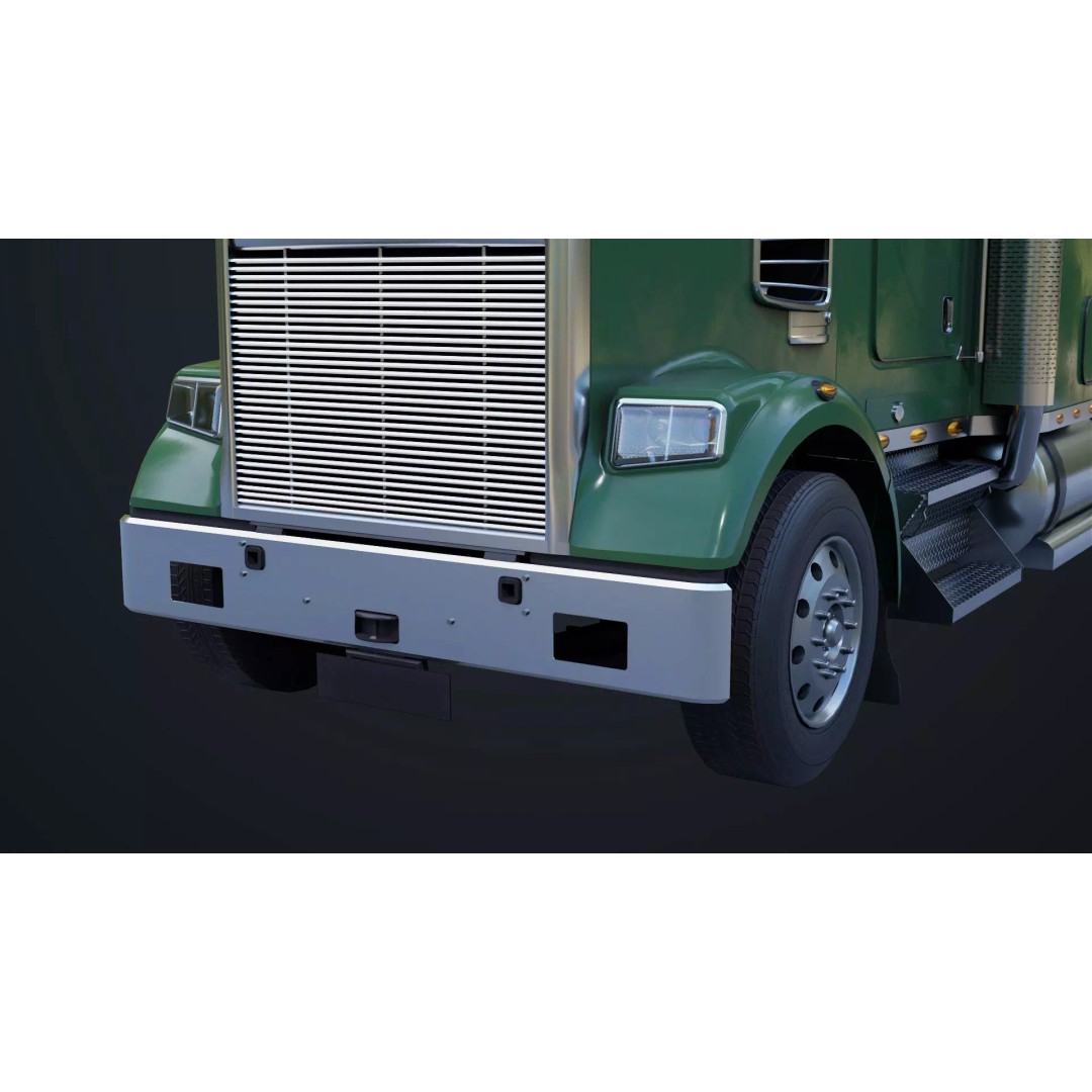 Heavy Truck Chassis 3D Model – Low Poly PBR Rigged Asset, FBX - View 26