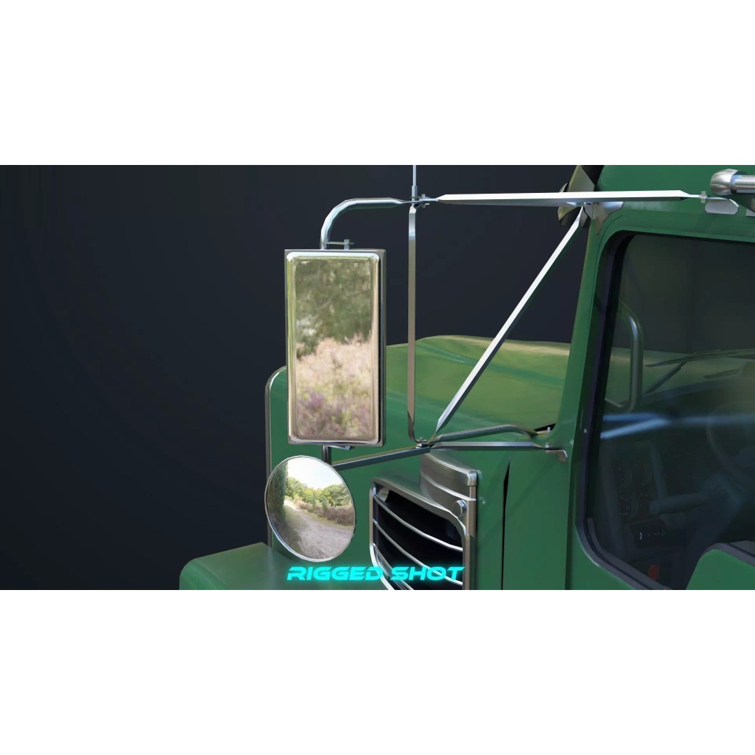 Heavy Truck Chassis 3D Model – Low Poly PBR Rigged Asset, FBX - View 31