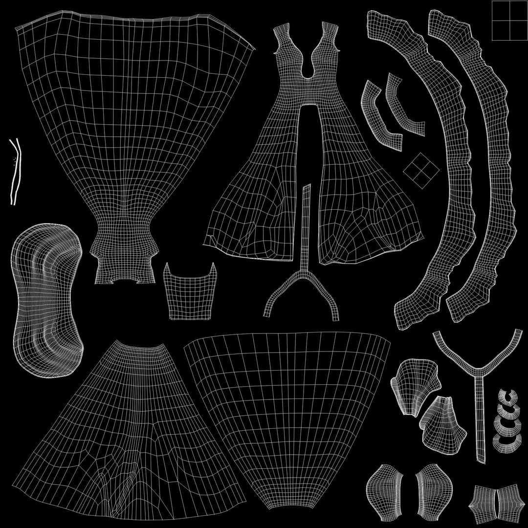 Medieval Quin Royal Outfit 3D Model – Low Poly Game Asset, FBX