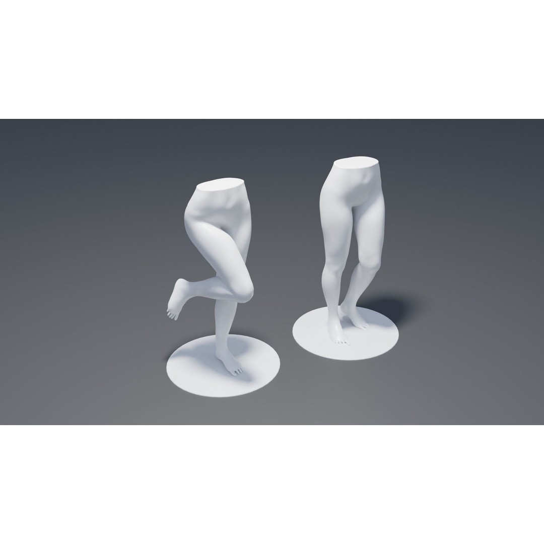 Female Mannequins 3D Model – Rigged Poses with 4K Textures, FBX - View 10