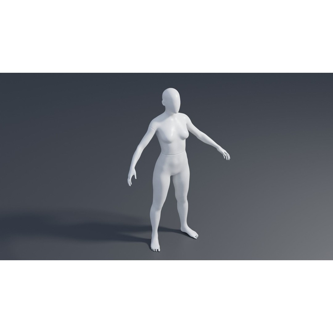 Female Mannequins 3D Model – Rigged Poses with 4K Textures, FBX - View 12