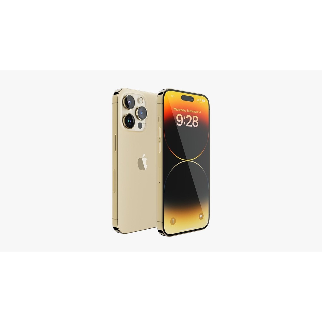 iPhone 14 Pro 3D Model – Detailed Collection with PBR Textures, FBX/OBJ - View 13