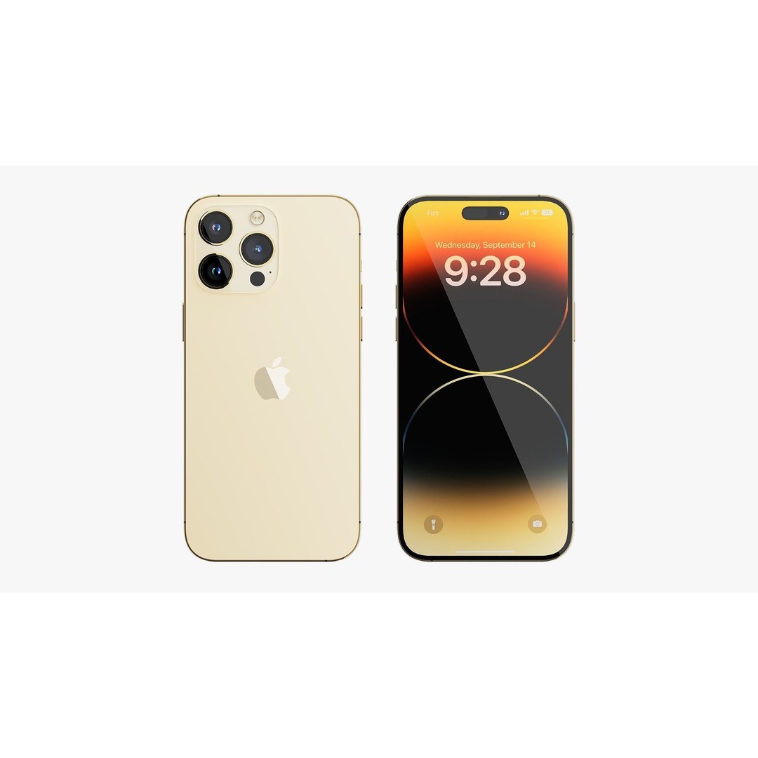 iPhone 14 Pro 3D Model – Detailed Collection with PBR Textures, FBX/OBJ - View 14