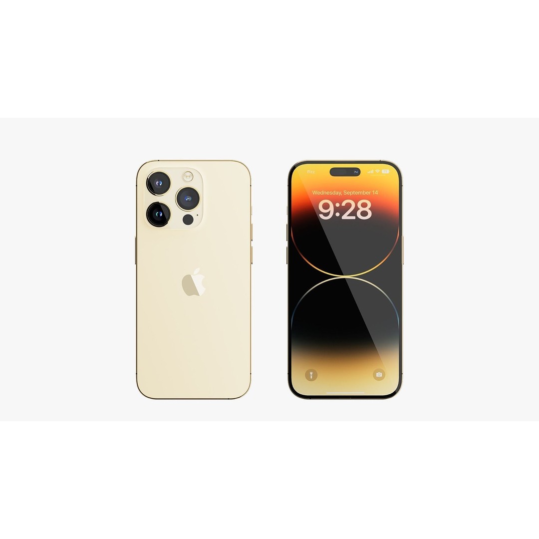 iPhone 14 Pro 3D Model – Detailed Collection with PBR Textures, FBX/OBJ - View 15