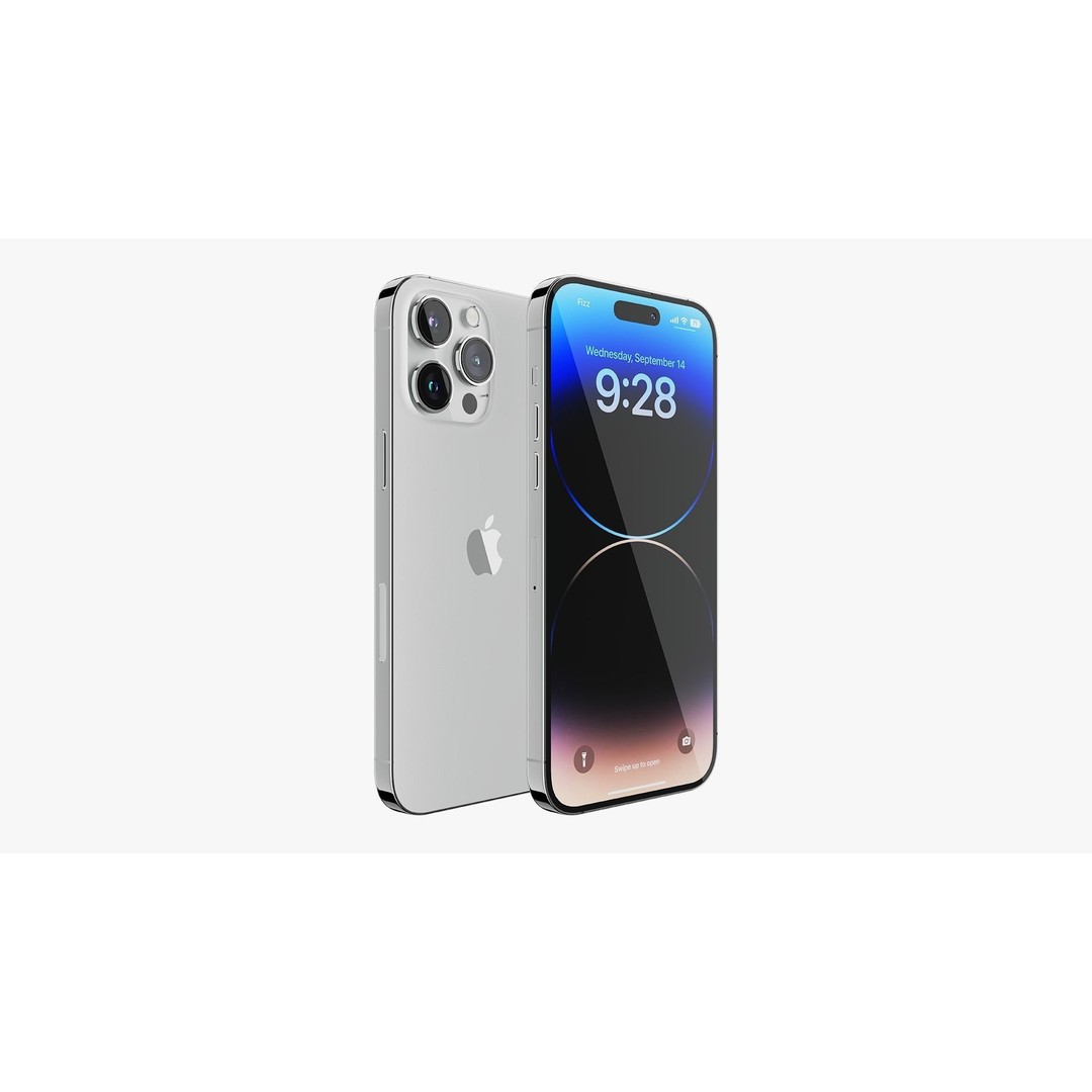 iPhone 14 Pro 3D Model – Detailed Collection with PBR Textures, FBX/OBJ - View 21