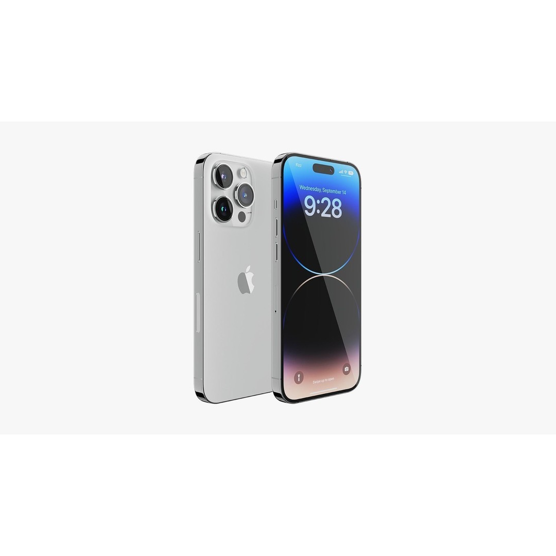 iPhone 14 Pro 3D Model – Detailed Collection with PBR Textures, FBX/OBJ - View 22