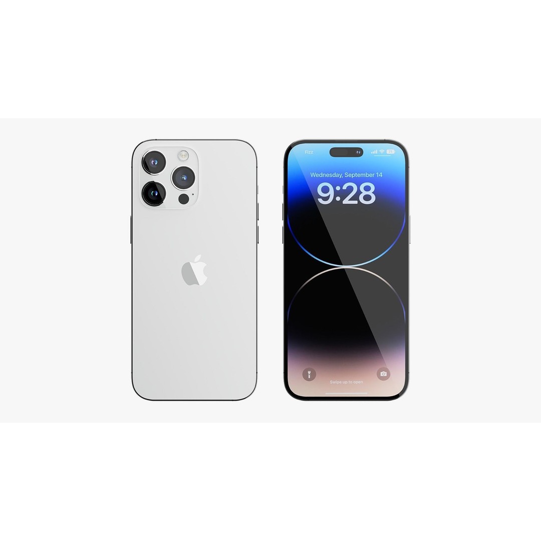 iPhone 14 Pro 3D Model – Detailed Collection with PBR Textures, FBX/OBJ - View 23