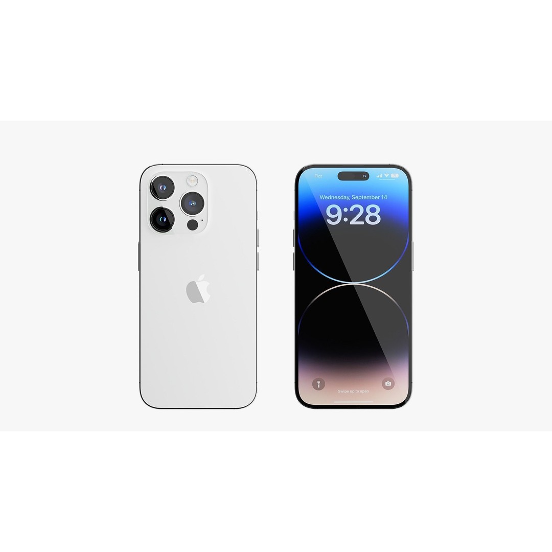 iPhone 14 Pro 3D Model – Detailed Collection with PBR Textures, FBX/OBJ - View 24