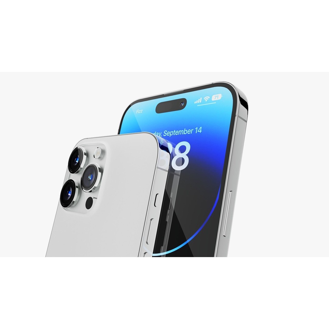 iPhone 14 Pro 3D Model – Detailed Collection with PBR Textures, FBX/OBJ - View 29