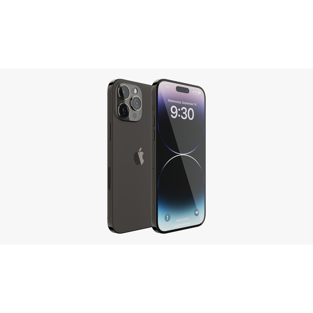 iPhone 14 Pro 3D Model – Detailed Collection with PBR Textures, FBX/OBJ - View 30