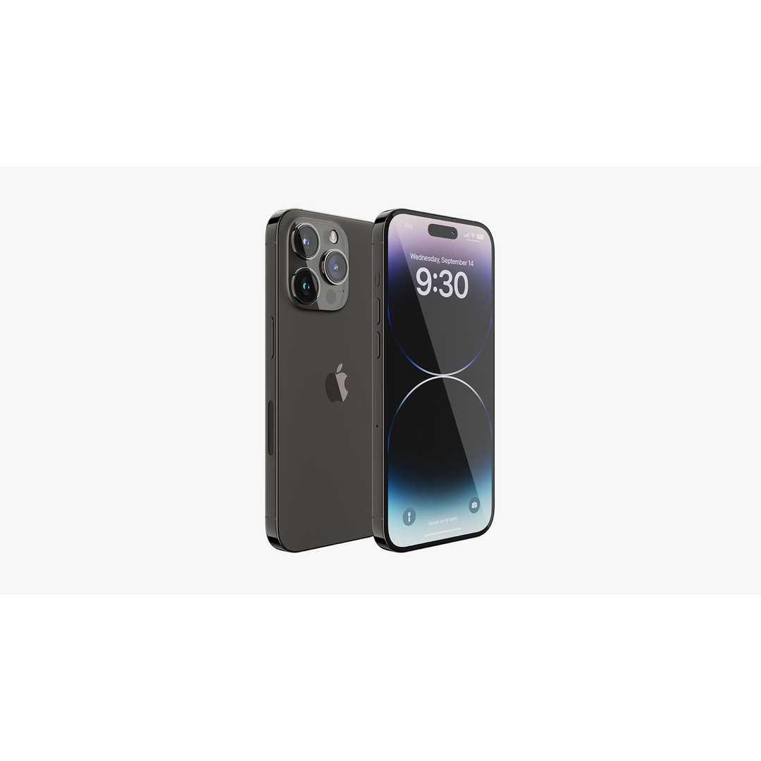 iPhone 14 Pro 3D Model – Detailed Collection with PBR Textures, FBX/OBJ - View 31