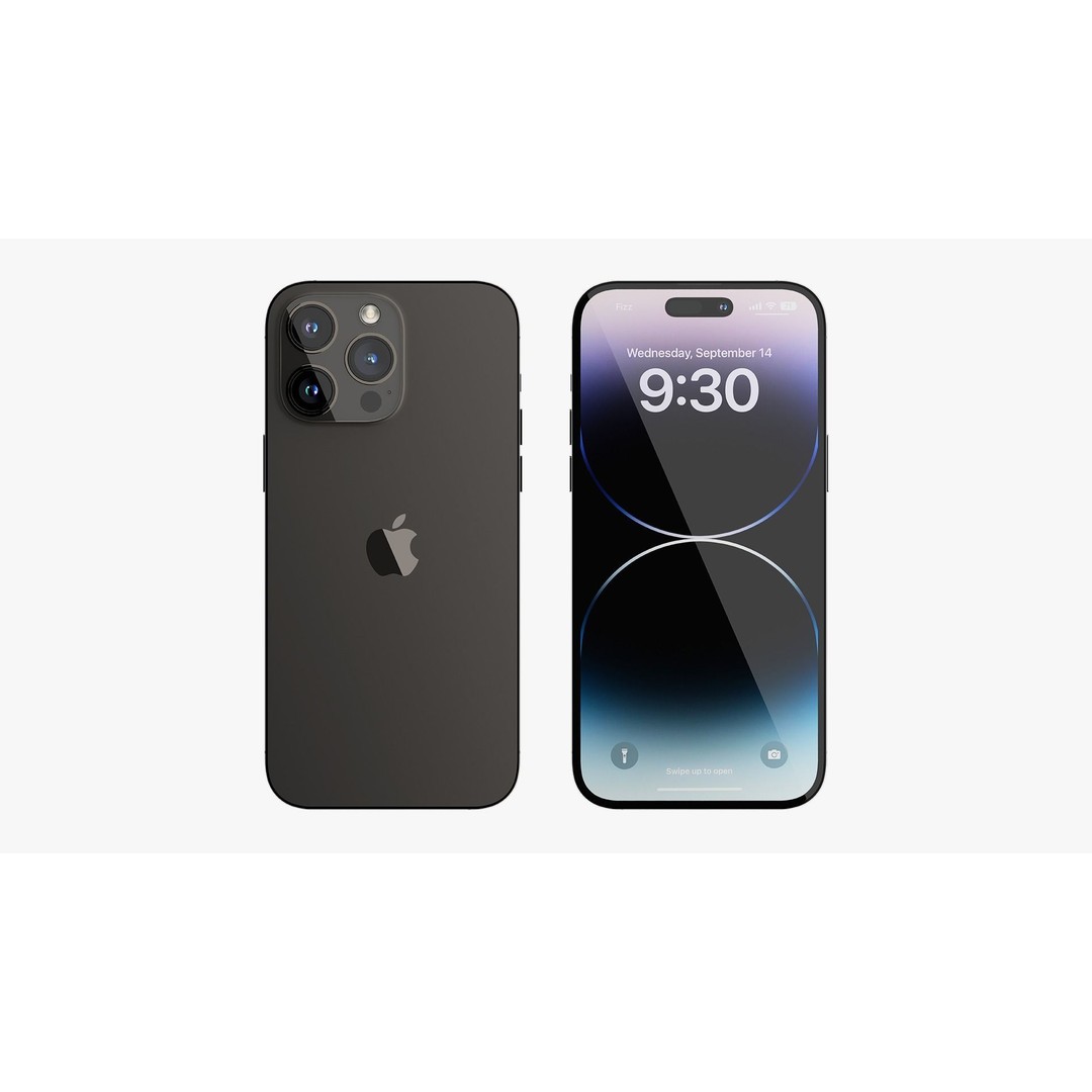 iPhone 14 Pro 3D Model – Detailed Collection with PBR Textures, FBX/OBJ - View 32