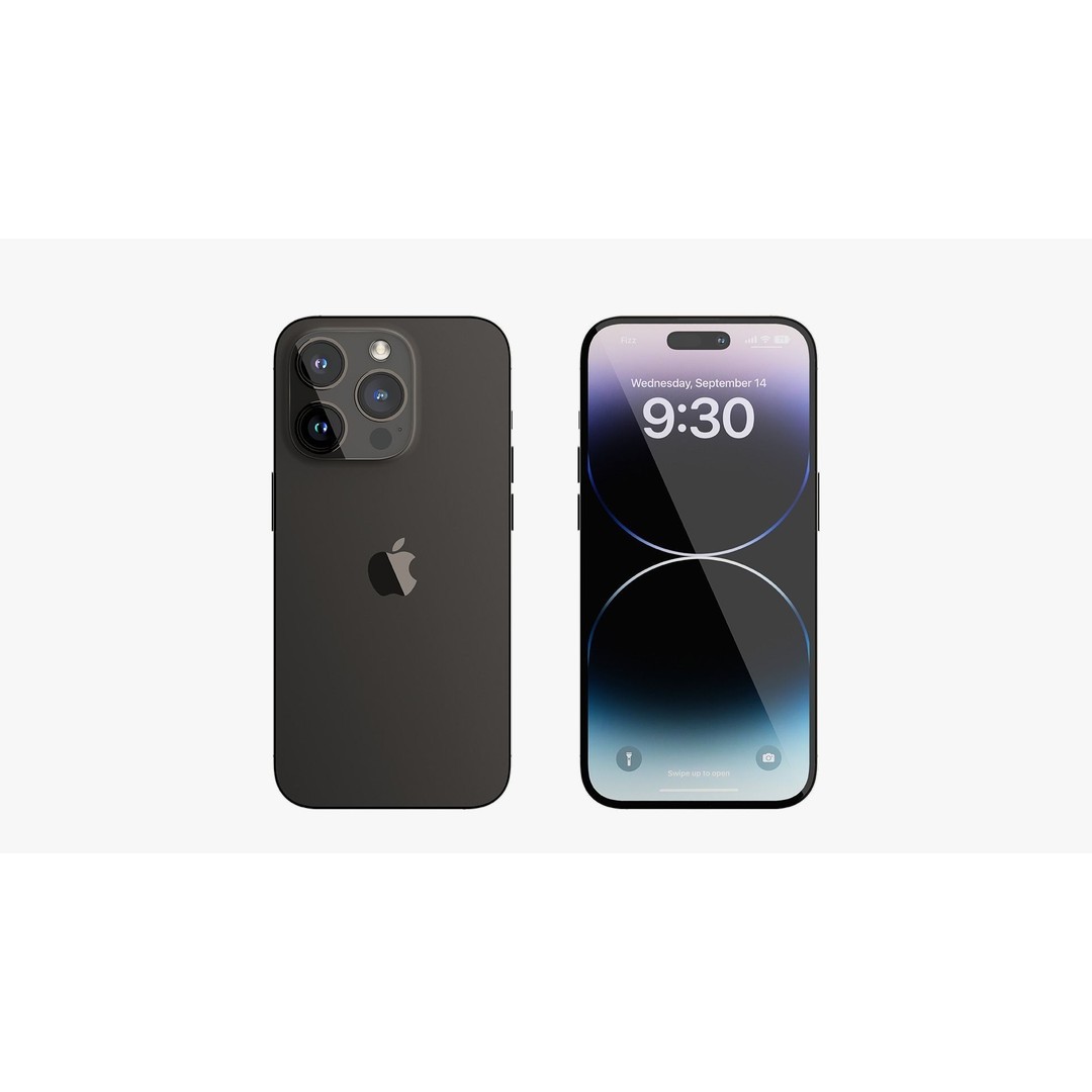 iPhone 14 Pro 3D Model – Detailed Collection with PBR Textures, FBX/OBJ - View 33