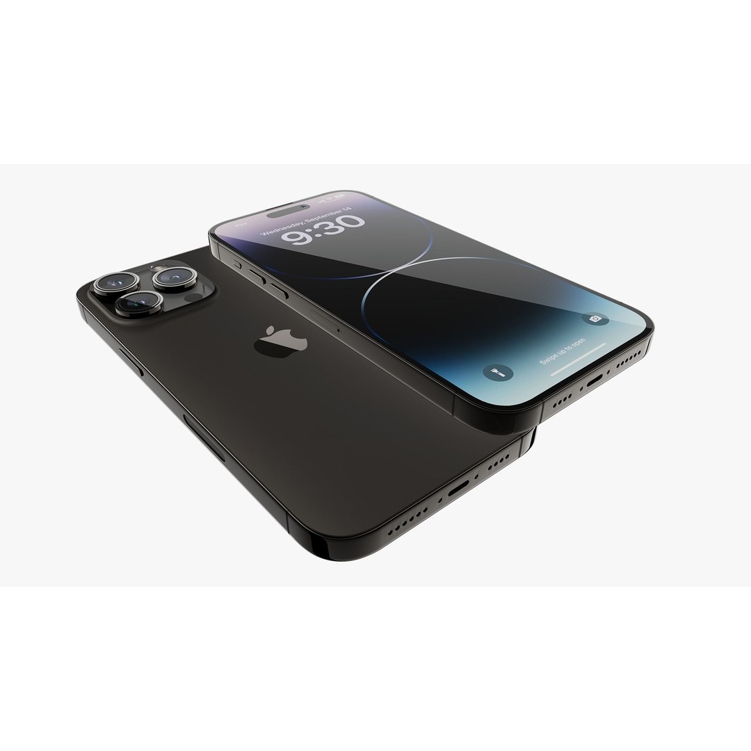 iPhone 14 Pro 3D Model – Detailed Collection with PBR Textures, FBX/OBJ - View 36