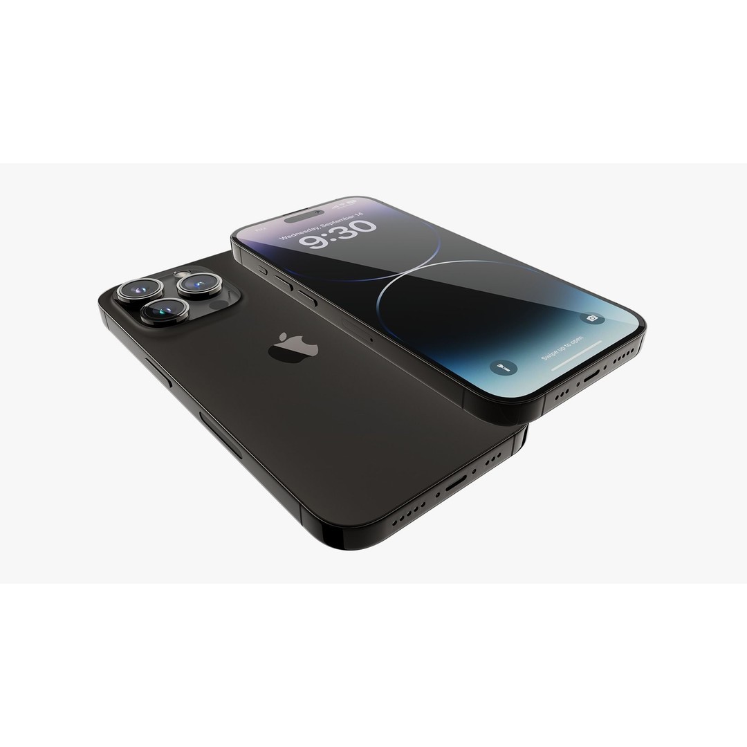 iPhone 14 Pro 3D Model – Detailed Collection with PBR Textures, FBX/OBJ - View 37