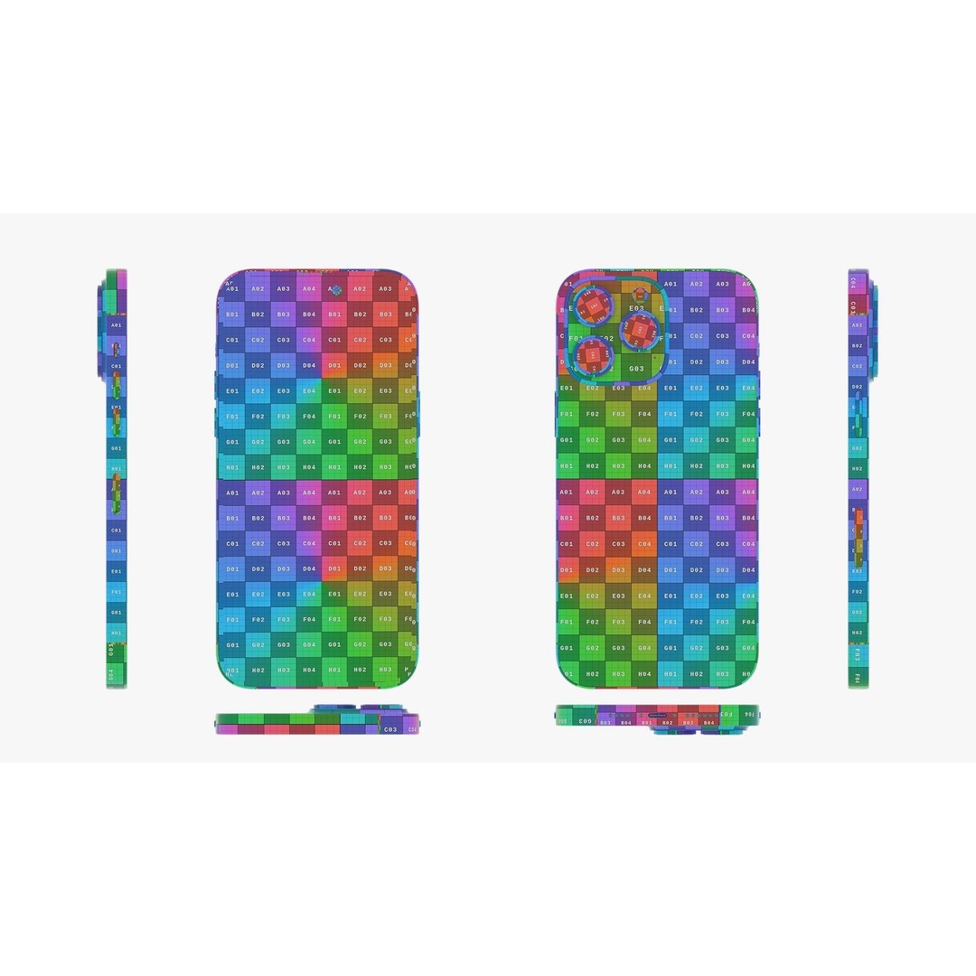 iPhone 14 Pro 3D Model – Detailed Collection with PBR Textures, FBX/OBJ - View 43