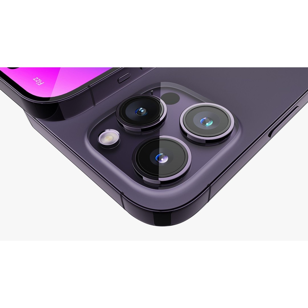 iPhone 14 Pro 3D Model – Detailed Collection with PBR Textures, FBX/OBJ - View 7