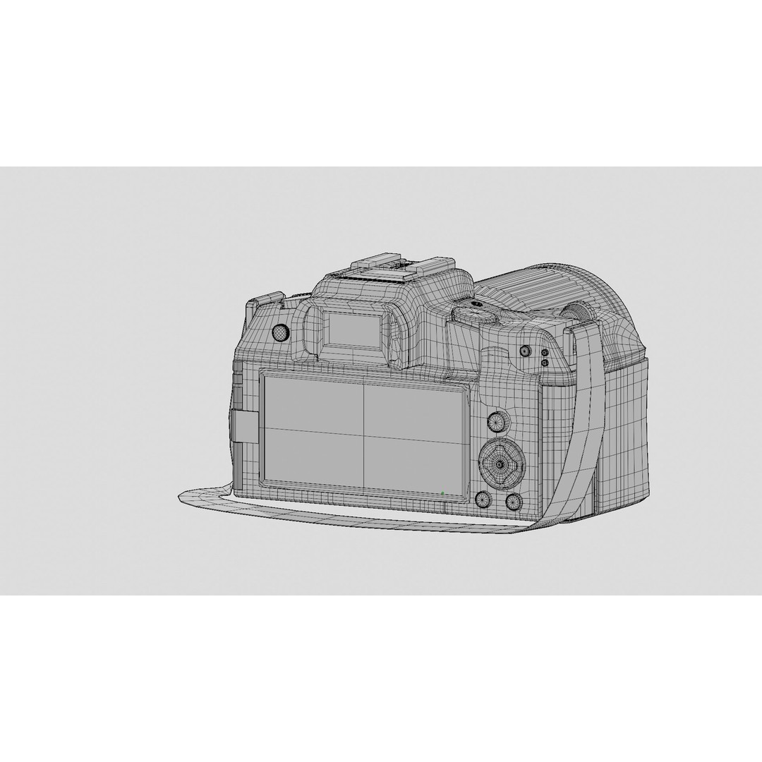 Canon EOS Camera 3D Model – Realistic Textured Polygon Mesh, FBX