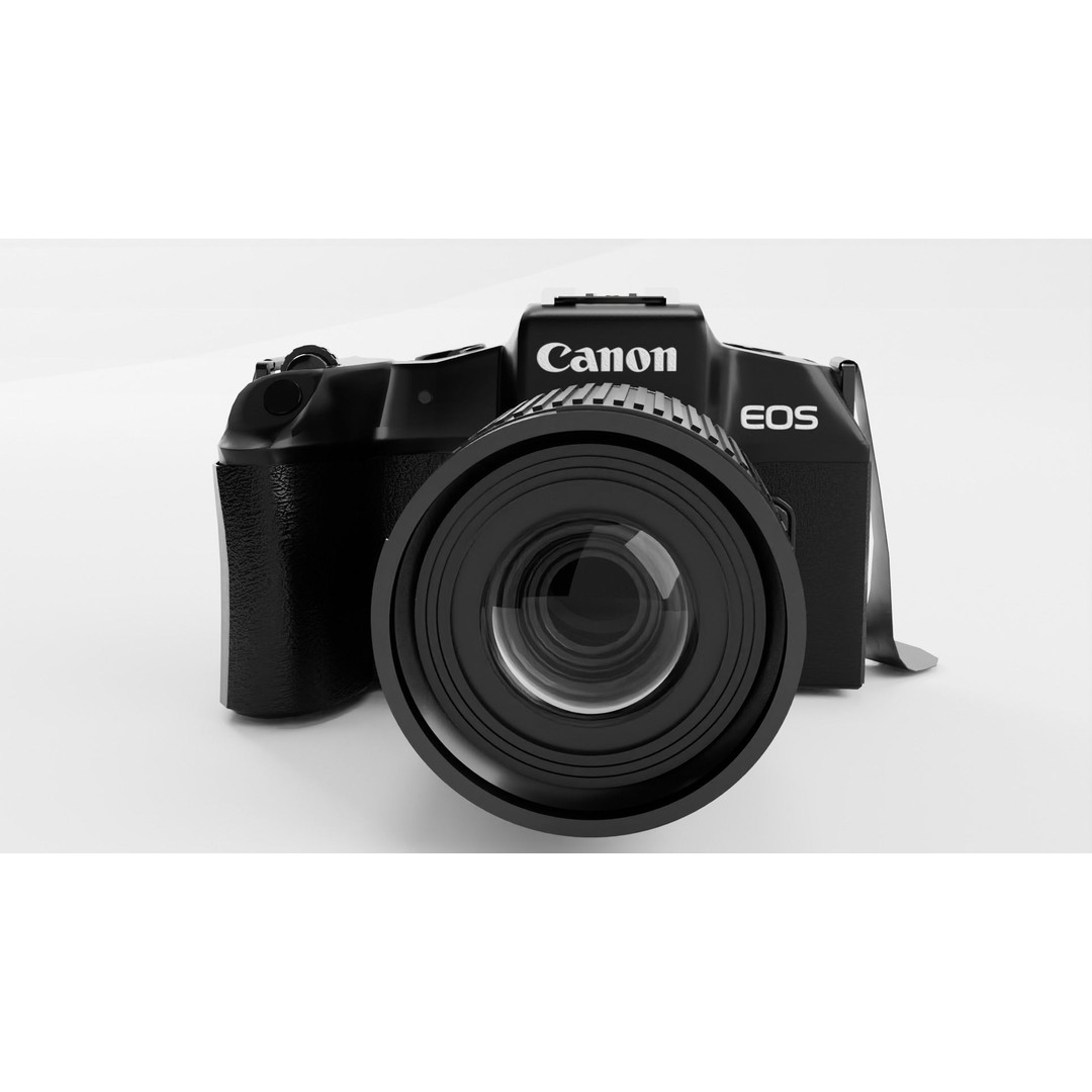 Canon EOS Camera 3D Model – Realistic Textured Polygon Mesh, FBX - View 10