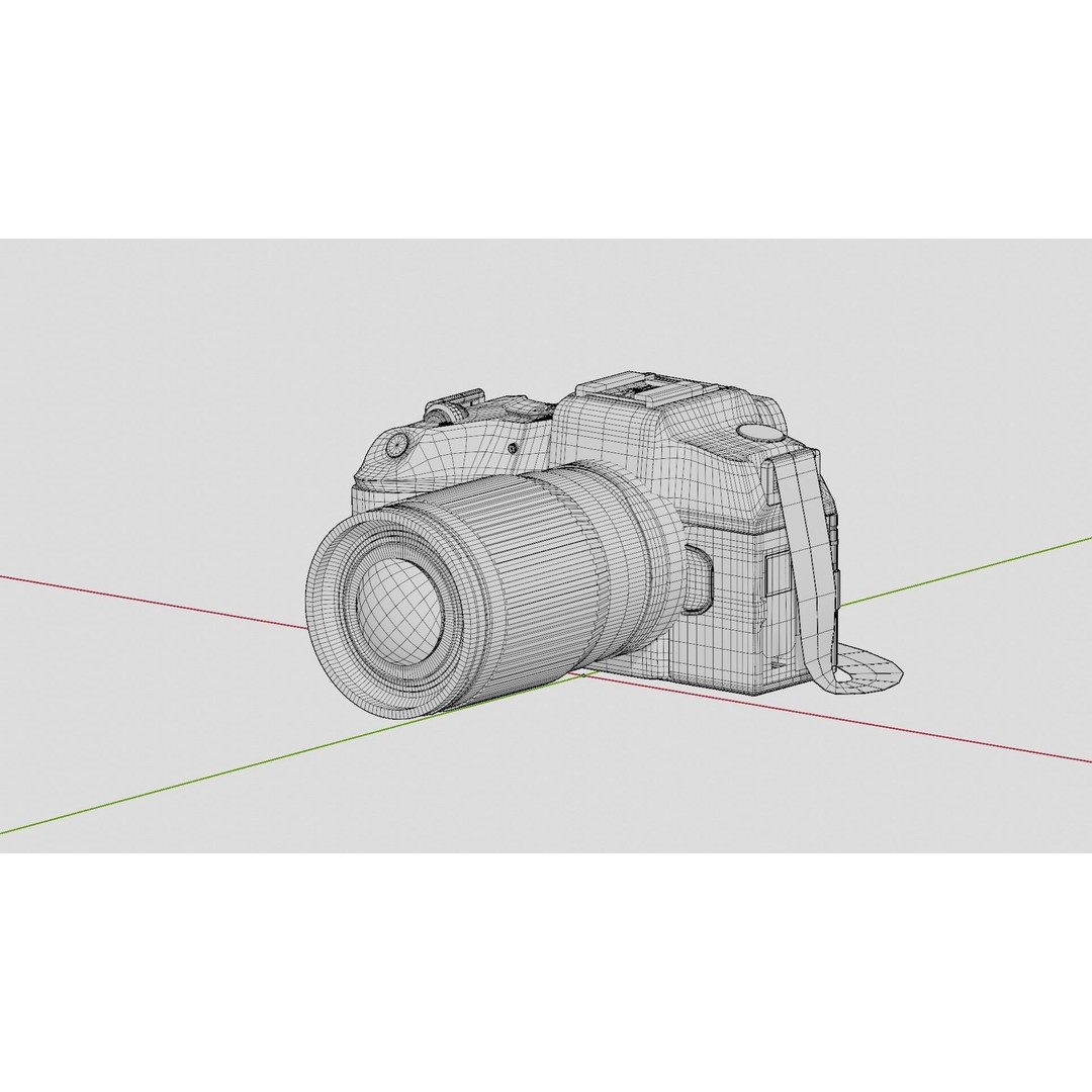 Canon EOS Camera 3D Model – Realistic Textured Polygon Mesh, FBX - View 12