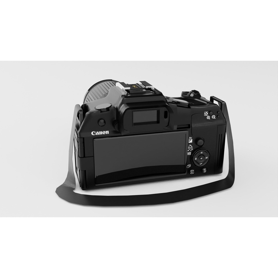 Canon EOS Camera 3D Model – Realistic Textured Polygon Mesh, FBX - View 6