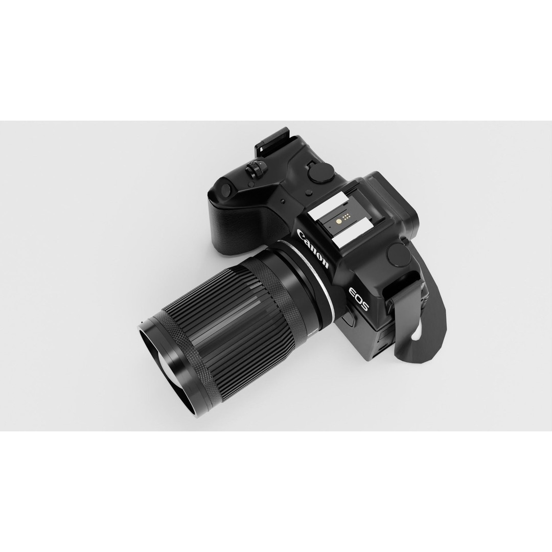 Canon EOS Camera 3D Model – Realistic Textured Polygon Mesh, FBX - View 9