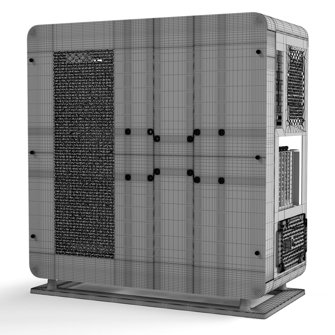 Thermaltake Core P6 Tempered PC 3D Model – High Poly Game Asset, FBX - View 18