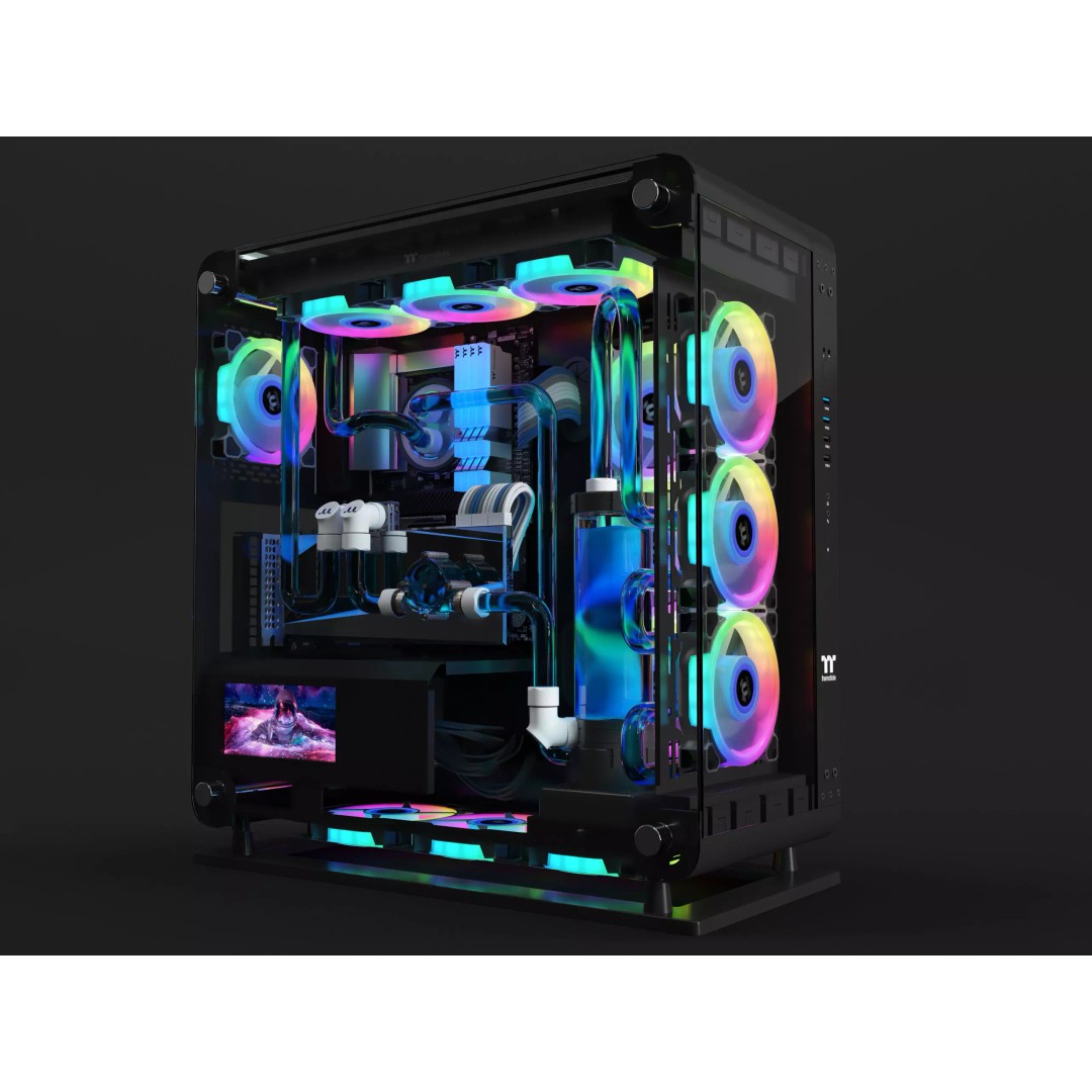 Thermaltake Core P6 Tempered PC 3D Model – High Poly Game Asset, FBX - View 2