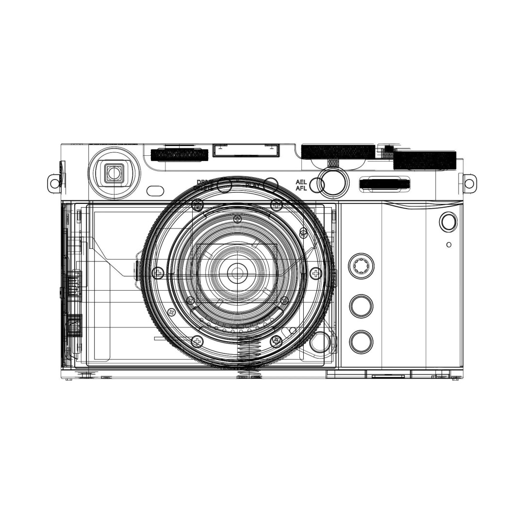 FUJIFILM X-E5 3D Model – High Poly Camera with PBR Textures, FBX