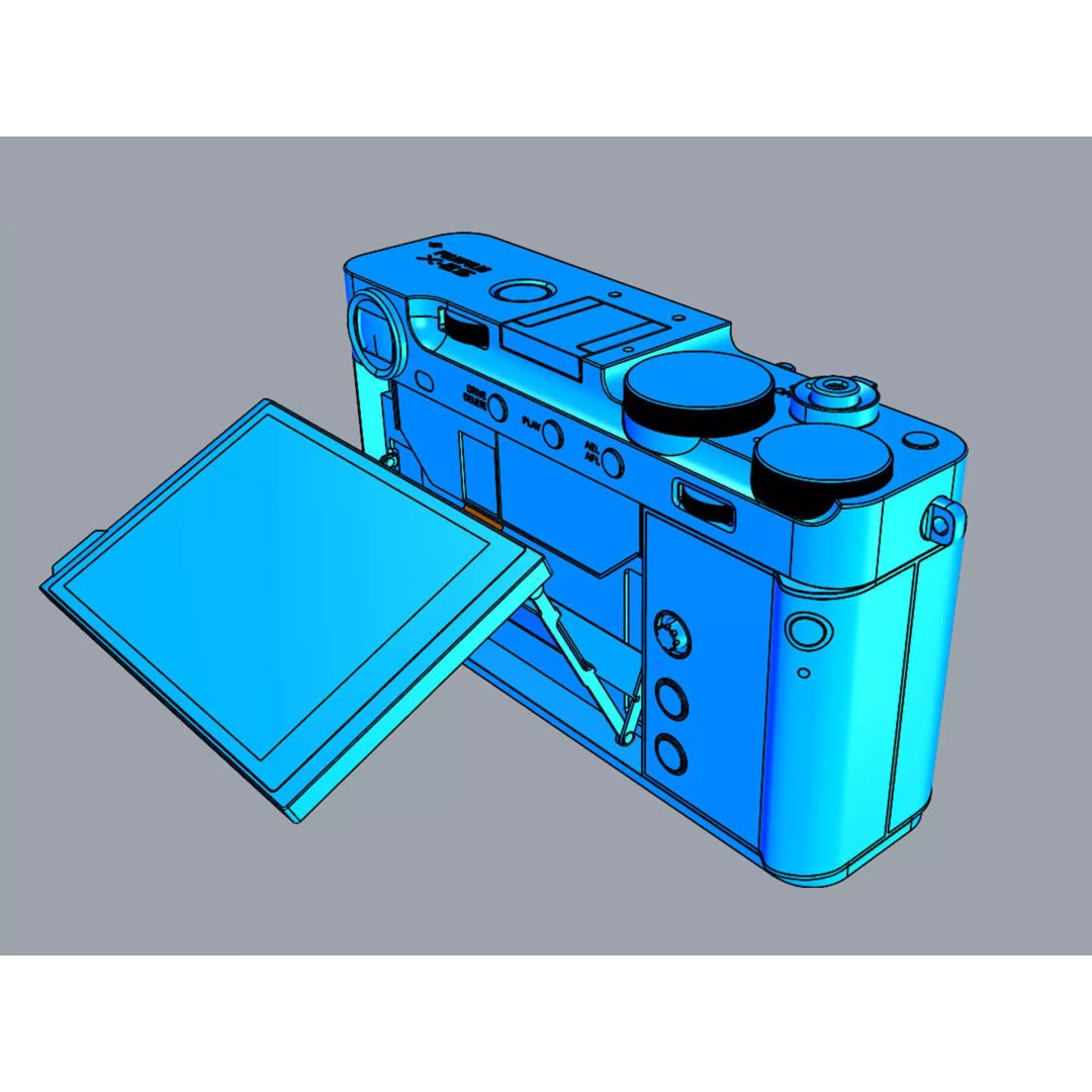 FUJIFILM X-E5 3D Model – High Poly Camera with PBR Textures, FBX - View 31
