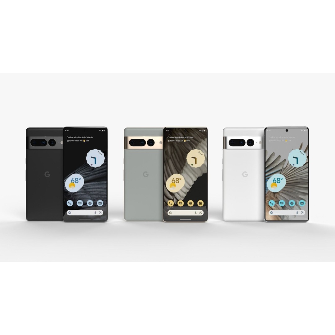 Google Pixel 7 Collection 3D Model – Low Poly Game Asset, FBX, Blender - View 4