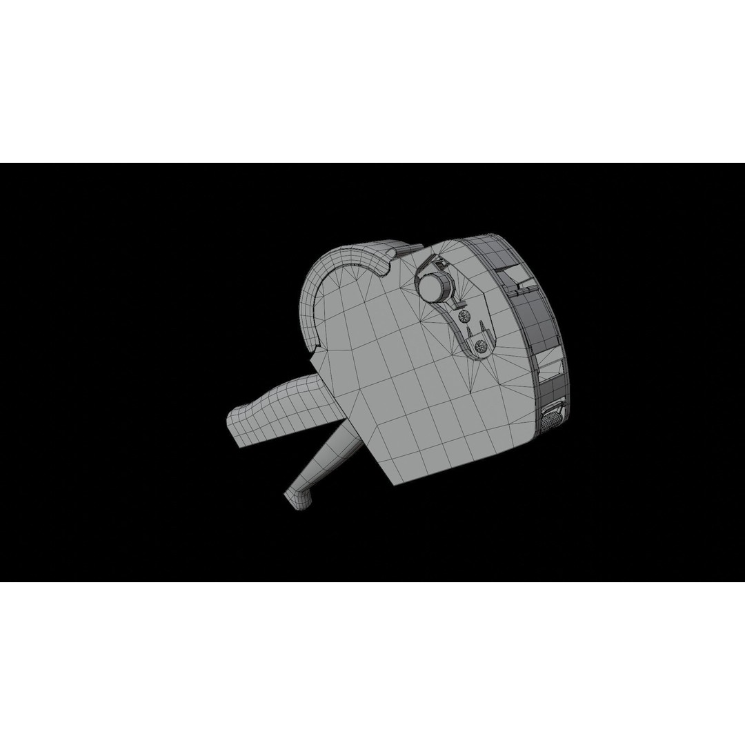 Price Tag Gun 3D Model – Low Poly PBR Asset, FBX, Blender - View 18