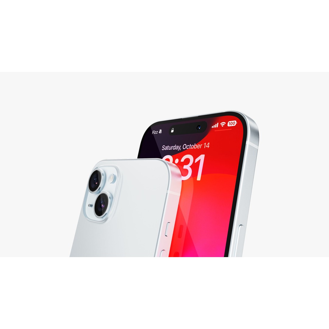 iPhone 15 & 15 Plus Blue 3D Model – High Poly PBR Asset, FBX, OBJ - View 33