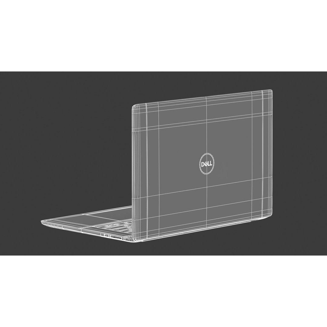 Dell XPS 15 Laptop 2024 3D Model – High-Quality Game-Ready Asset, FBX, OBJ - View 28